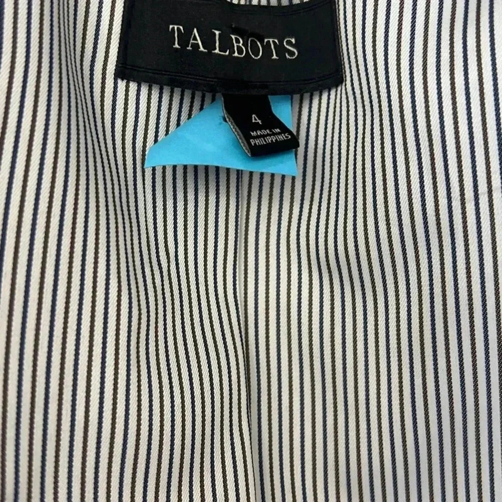 Talbots Military Inspired Coat Jacket - Picture 8 of 9